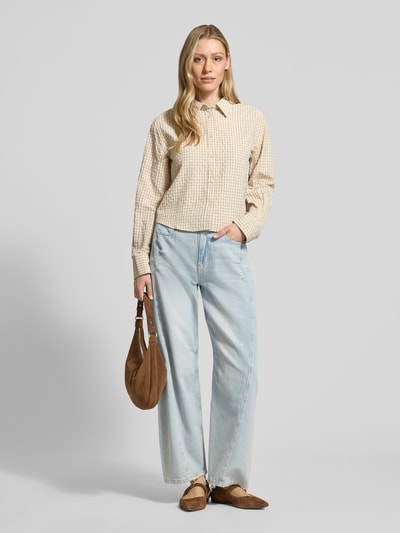 BOSS Orange Relaxed Fit Barrel Jeans aus reiner Baumwolle Modell 'BALOON HR 1.0' Hellblau 1