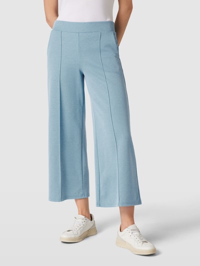 ICHI Stoffhose mit Strukturmuster Modell 'KATE' Blau 4