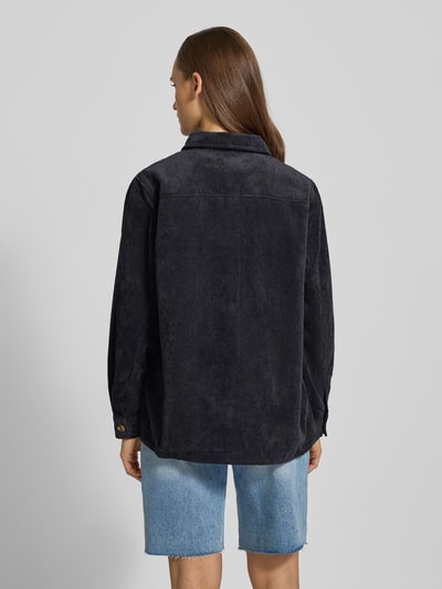 Pieces Loose Fit Hemdbluse in Cord Optik Modell 'EFFI' BLACK 5