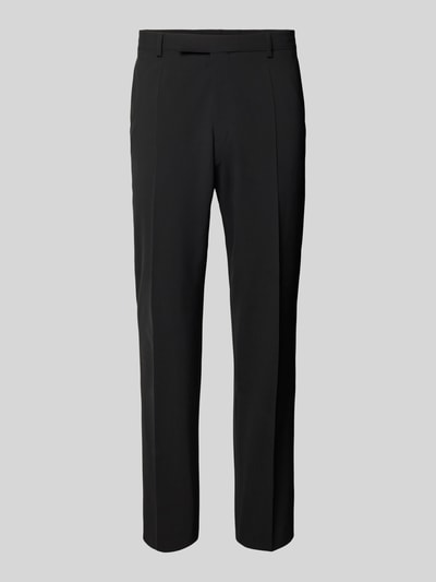 BOSS Spodnie do garnituru o kroju regular fit z mieszanki żywej wełny model ‘H-LEON-MM-C-NF’ Czarny 2