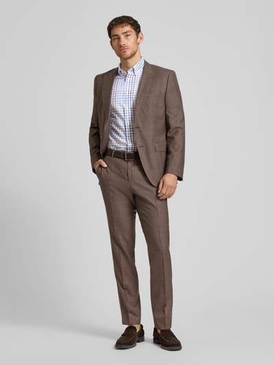 OLYMP Regular Fit Business-Hemd mit Button-Down-Kragen Sand 1