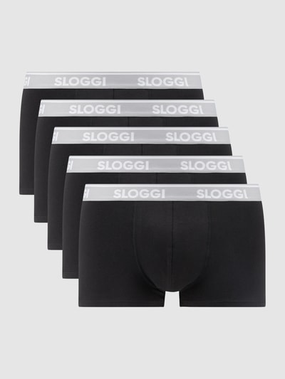 Sloggi Trunks mit Stretch-Anteil im 6er-Pack  Black 1