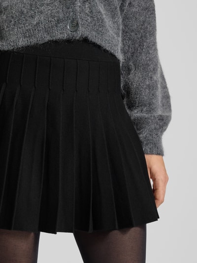 SUNCOO PARIS Minirock mit Leinen-Anteil Modell 'FALDA' Black 3