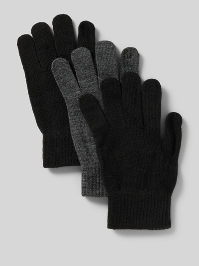 Pieces Handschuhe mit Smartphone Touch im 3er-Pack Modell 'NEW BUDDY' Black 1