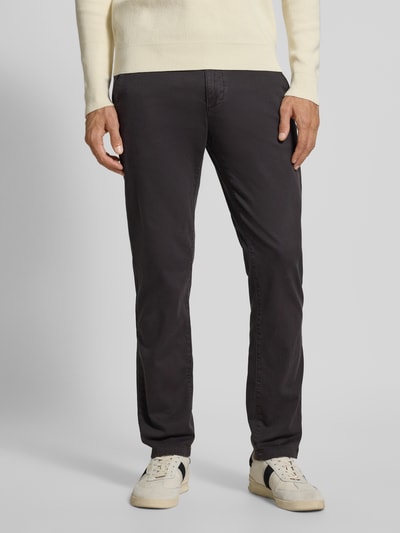 Marc O'Polo Shaped fit chino van katoenmix, model 'STIG' Grafiet - 4