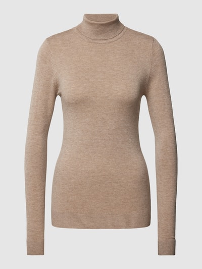OBJECT Strickpullover mit Rollkragen Modell 'Thess' Oliv Melange 2