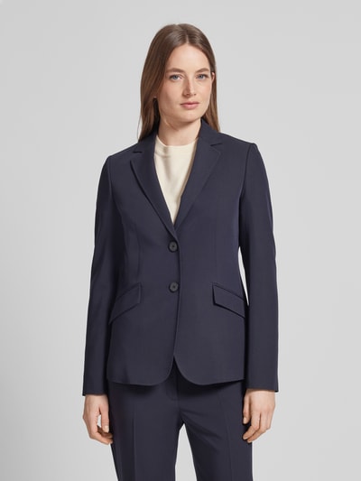 Jake*s Collection Blazer in unifarbenem Design Marine 4