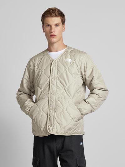 The North Face Gewatteerd jack met labelprint, model 'AMPATO' Middengrijs - 4