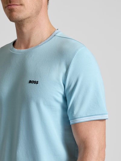 BOSS Green Regular Fit T-Shirt aus Baumwoll-Mix Modell 'TAUL' Hellblau 3