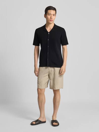 GABBA Vest met knoopsluiting Zwart - 1