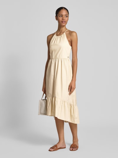 ARMANI EXCHANGE Sukienka midi z wpuszczanymi kieszeniami Piaskowy 1