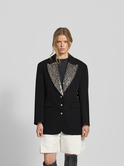 Rabanne Blazer mit Pattentaschen Black 4