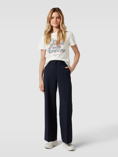 Weekend Max Mara T-shirt met label- en motiefprint, model 'YEN' Wit - 1