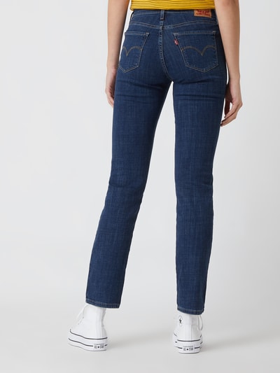 Levi's® 300 Shaping straight fit jeans met stretch, model '314' - 'Water<Less™' Donkerblauw - 5