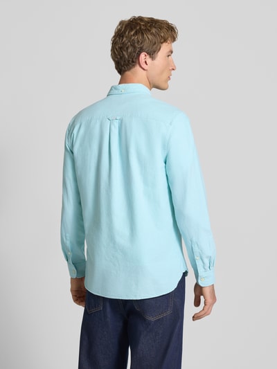 Superdry Regular Fit Freizeithemd mit Logo-Stitching Hellblau 5