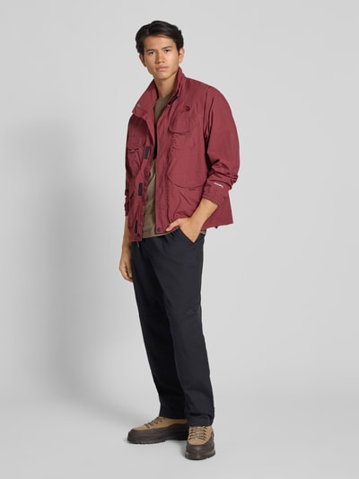 The North Face T-Shirt mit Label-Print Schoko 1