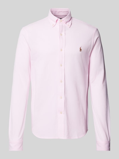 Polo Ralph Lauren Slim Fit Freizeithemd mit Logo-Stitching Rosa 2