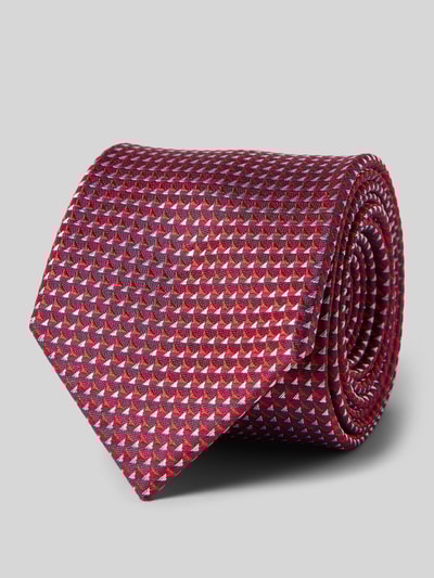 Prince Bowtie Zijden stropdas met logopatch (7 cm) Rood - 1