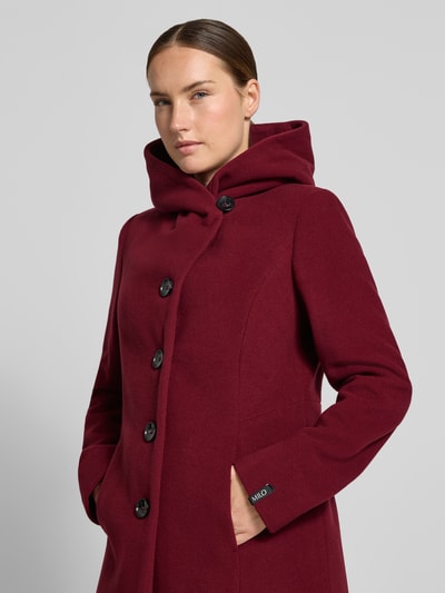 Milo Coats Mantel aus Schurwoll-Mix mit Kaschmir-Anteil Modell 'Bella' Bordeaux 3