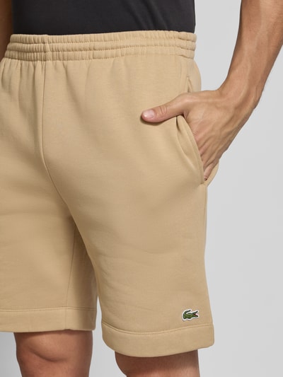 Lacoste Regular fit sweatshorts van katoenmix Beige - 3