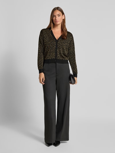 Lauren Ralph Lauren Cardigan aus Viskose-Mix Modell 'PARRIE' Gold Melange 1