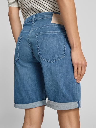 MAC Regular fit korte jeans met steek- en achterzakken Lichtblauw - 3