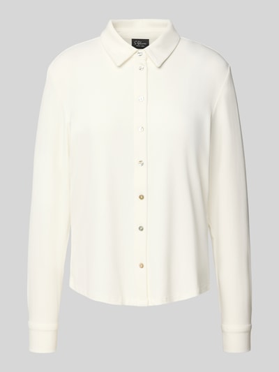 s.Oliver BLACK LABEL Regular fit blouseshirt van viscosemix Wit - 2