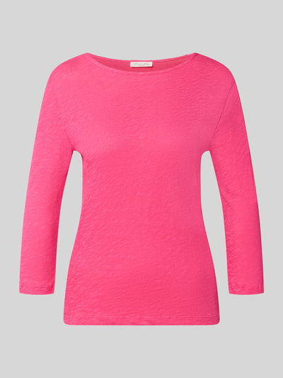 Produktfoto, Longsleeve mit 3/4-Arm von Christian Berg Woman in Pink, reine Baumwolle, gerader Schnitt, Rundhalsausschnitt, glatte Textur