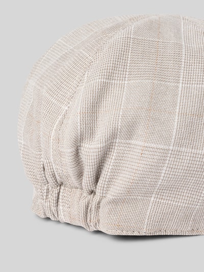 Produktfoto, Schiebermütze aus Woll-Mix von Müller Headwear in Beige mit Strukturmuster und teilelastischem Bund, abgerundete Passform