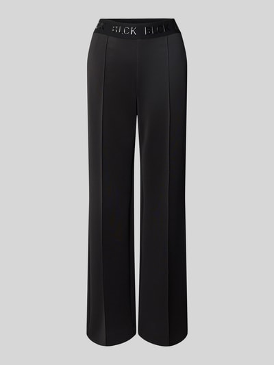s.Oliver BLACK LABEL Straight leg broek met elastische band Zwart - 2
