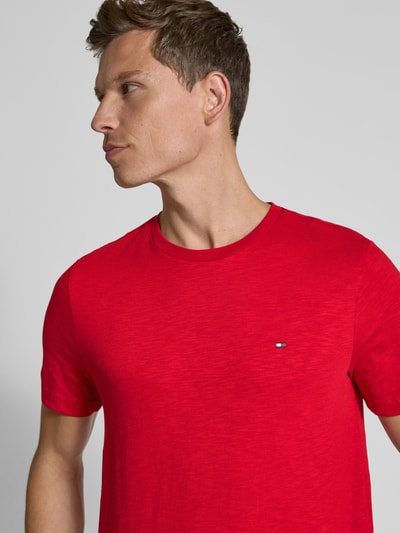 Tommy Hilfiger Regular fit T-shirt van puur katoen Rood - 3