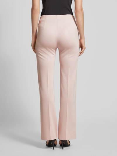 Marc Cain Regular fit stoffen broek met persplooien Roze - 5