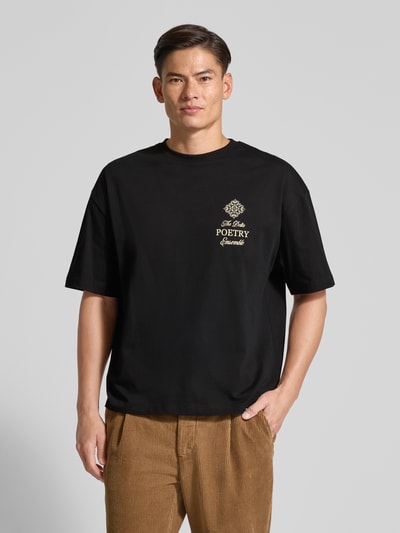 Don´t Waste Culture T-Shirt mit Label-Print Modell 'Aradia' Black 4