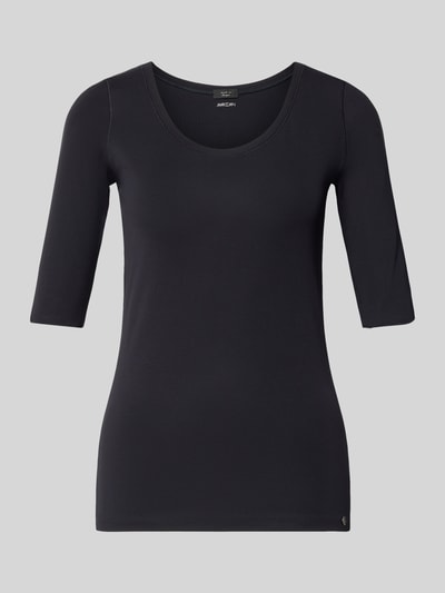 Marc Cain T-Shirt mit Ärmelaufschlag und Rundhalsausschnitt Marine 2