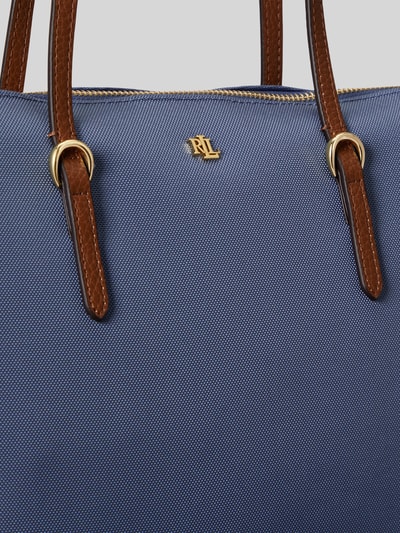 Lauren Ralph Lauren Henkeltasche mit Logo-Applikation Blau 6
