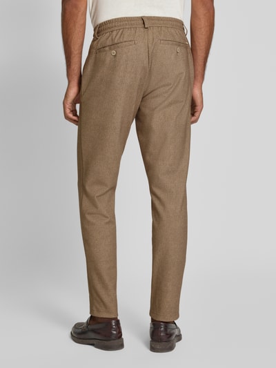 Brax Spodnie materiałowe o kroju slim fit z kieszeniami z tyłu model ‘Phil’ Beżowy 5