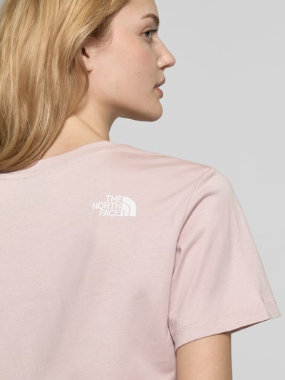 The North Face Cropped T-Shirt mit Label-Print Hellrosa 3