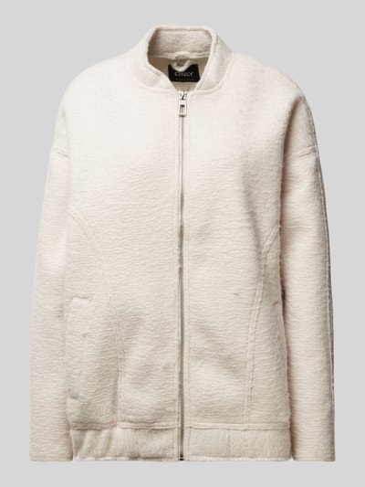 Only Teddyfell Jacke mit Stehkragen Modell 'SANNE' Offwhite 1