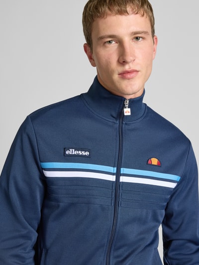 Ellesse Sweatjacke mit Label-Patch Modell 'VICENZA TRACK' Dunkelblau 3