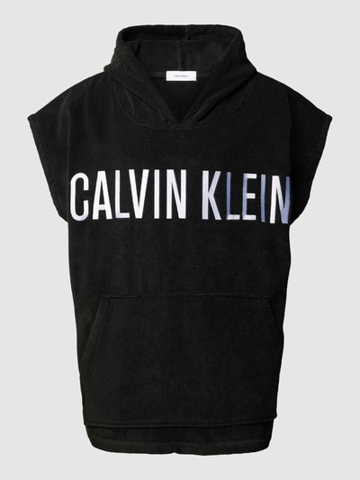 Calvin Klein Underwear Hoodie mit Label-Stitching Modell 'TOWEL' Black 1