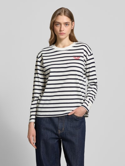 Pepe Jeans Longsleeve mit Label-Stitching Modell 'RIO' Marine 4