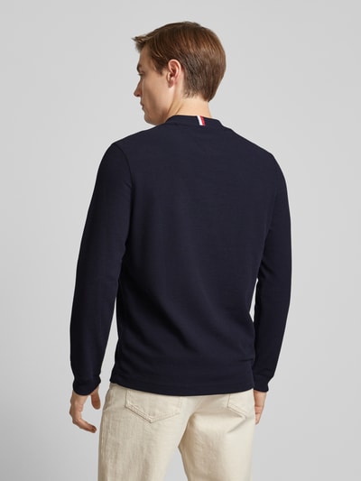 Tommy Hilfiger Regular Fit Longsleeve mit Label-Stitching Marine 5