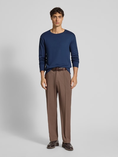 Christian Berg Men Longsleeve mit Rundhalsausschnitt Dunkelblau 1