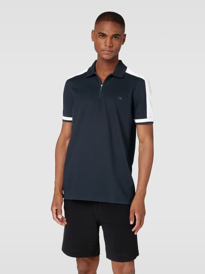 Christian Berg Men Poloshirt mit Reißverschluss Marine 4