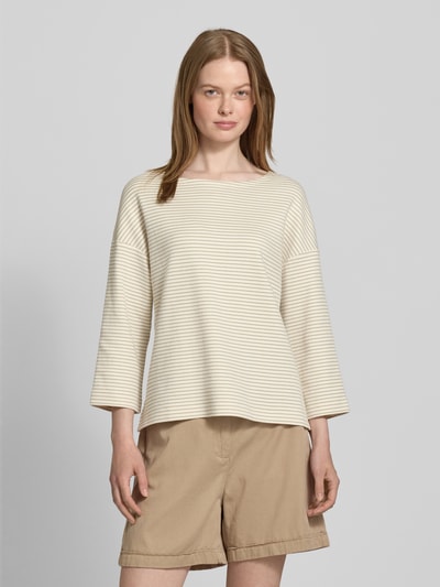 Marc O'Polo Relaxed Fit Sweatshirt mit Allover-Muster Lind 4