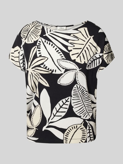 s.Oliver RED LABEL Relaxed Fit T-Shirt aus Viskose-Mix Black 2