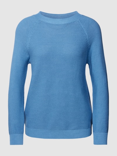 Weekend Max Mara Gebreide pullover in wit met ronde hals, model 'LINZ' Lichtblauw - 2