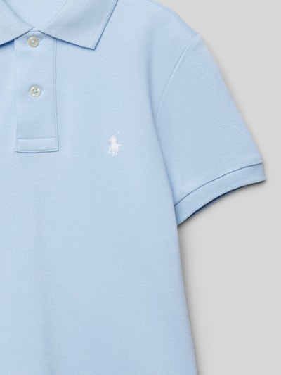 Polo Ralph Lauren Teens Slim Fit Poloshirt mit Logo-Stitching Bleu 2