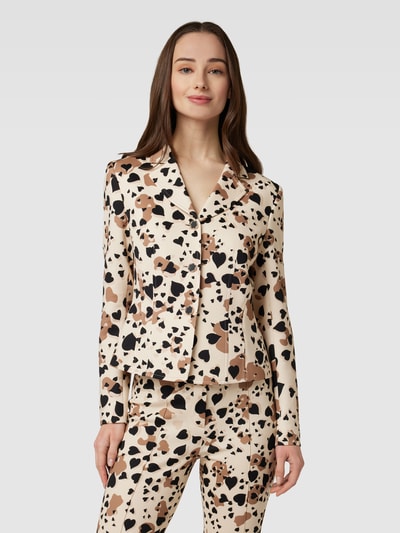 Marc Cain Blazer met all-over print Beige - 4