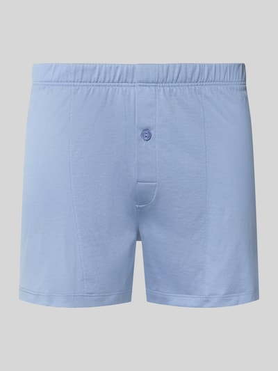 Hanro Boxershorts mit Zierknopf Hellblau 1